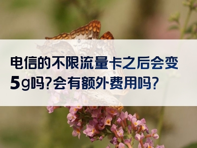 电信的不限流量卡之后会变5g吗？会有额外费用吗？